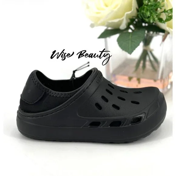 Skechers Boy’s Foamies Swifters II Warmer Clog Size 7 Shoe Black NEW - Picture 6 of 11